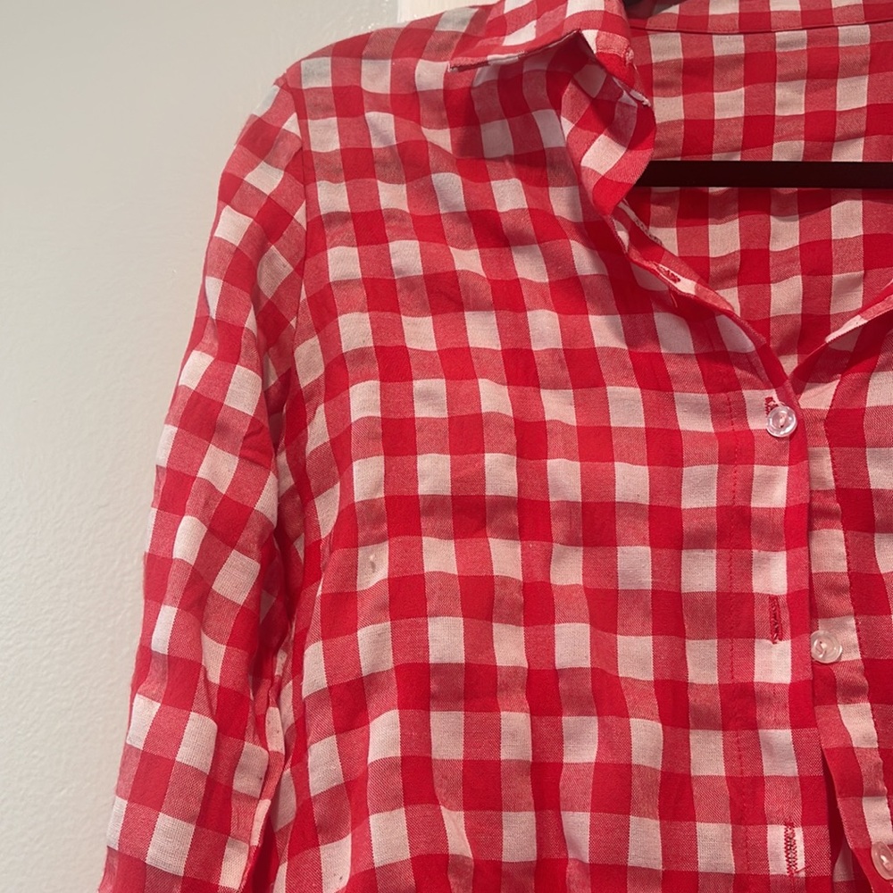 Gingham button down - image 3